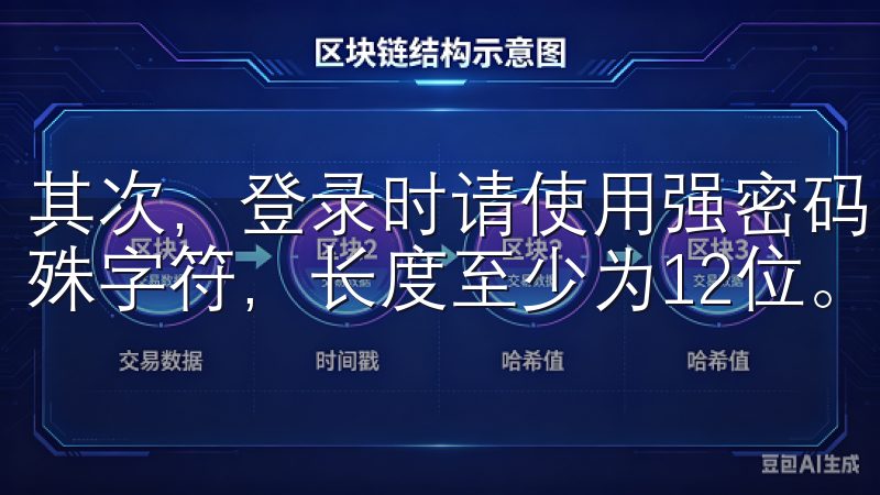 其次，登录时请使用强密码，密码应包含大小写字母、数字和特殊字符，长度至少为12位。