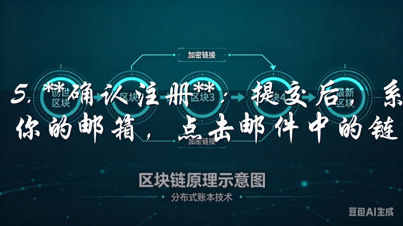5. **确认注册**：提交后，系统会发送一封确认邮件到你的邮箱，点击邮件中的链接以完成验证。