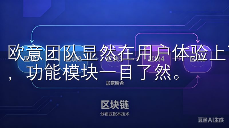欧意团队显然在用户体验上下了很大功夫，首页的布局更加合理，功能模块一目了然。