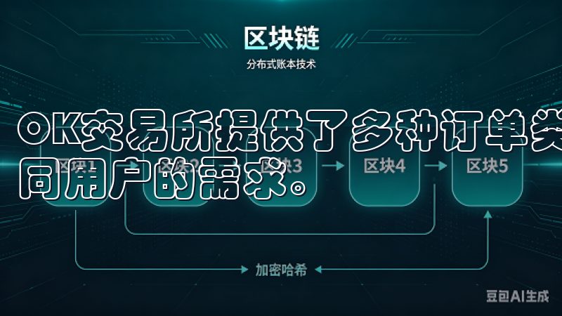 OK交易所提供了多种订单类型,包括限价单和市价单,满足不同用户的需求。
