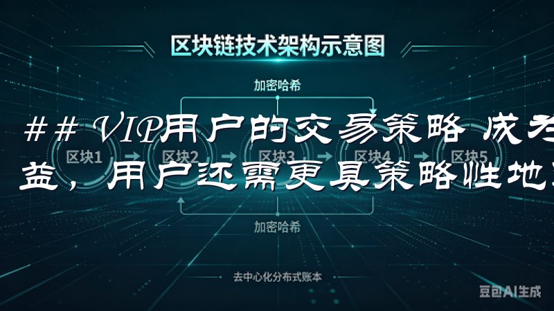 ## VIP用户的交易策略 成为VIP后，不仅仅是享受权益，用户还需更具策略性地进行交易。
