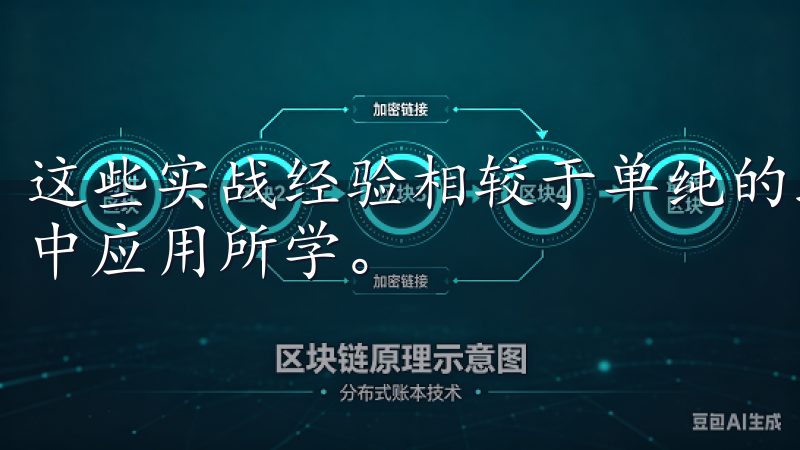 这些实战经验相较于单纯的理论知识，更能够帮助我在实际场景中应用所学。