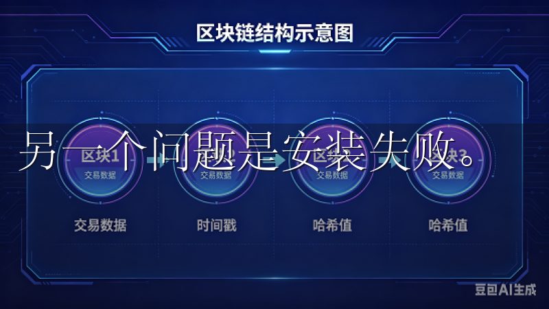 另一个问题是安装失败。