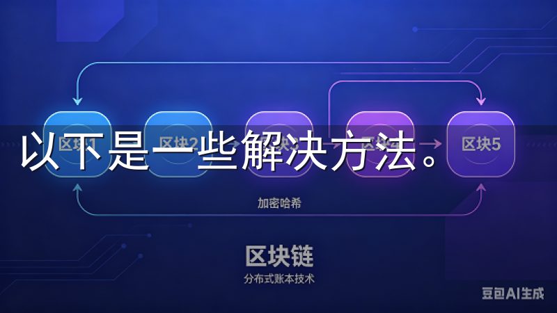 以下是一些解决方法。