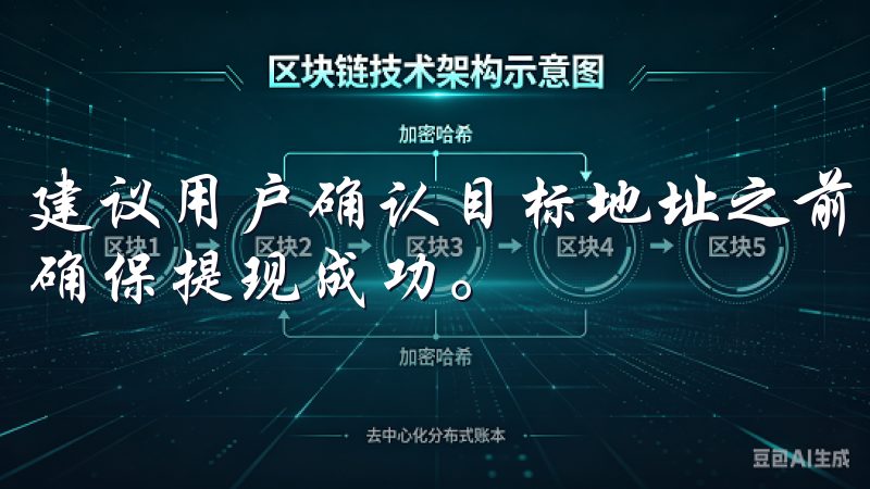 建议用户确认目标地址之前，使用小额转账的方式进行测试，以确保提现成功。