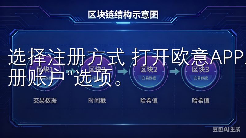 选择注册方式 打开欧意APP后，您将会看到界面中央的“注册账户”选项。