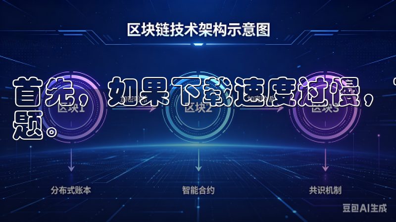 首先，如果下载速度过慢，可能是由于网络问题或者下载源的问题。
