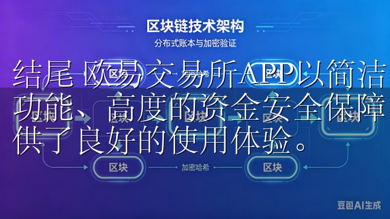 结尾 欧易交易所APP以简洁明了的界面设计、多样化的交易功能、高度的资金安全保障以及快速响应的客户服务，为用户提供了良好的使用体验。