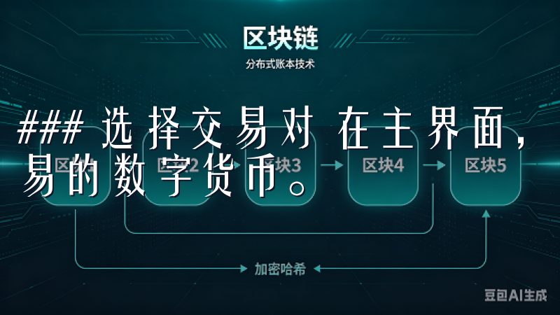 ### 选择交易对 在主界面，点击“市场”，可以浏览可交易的数字货币。