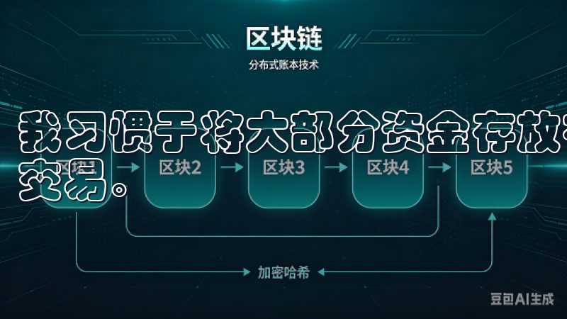 我习惯于将大部分资金存放在冷钱包中，只有少量资金用于日常交易。