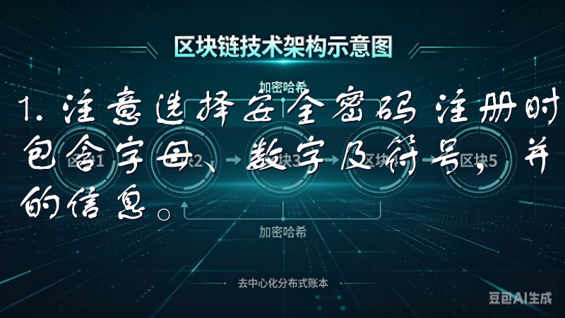 1. 注意选择安全密码 注册时请务必选择一个强密码，尽量包含字母、数字及符号，并避免使用生日、手机号等容易被猜测的信息。