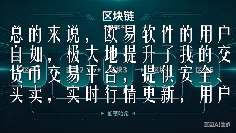 总的来说，欧易软件的用户友好界面让我在交易过程中感到轻松自如，极大地提升了我的交易体验和效率全球领先的比特币数字货币交易平台，提供安全、快速的交易服务，支持多种加密货币买卖，实时行情更新，用户友好的界面设计。