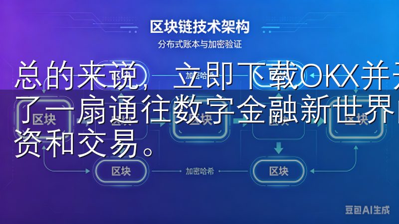 总的来说，立即下载OKX并开启智能加密交易之旅，为我打开了一扇通往数字金融新世界的窗口，让我能够更加自信地进行投资和交易。