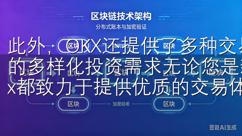 此外，OKX还提供了多种交易模式和丰富的交易对，满足了我的多样化投资需求无论您是新手还是经验丰富的交易者，OKEx都致力于提供优质的交易体验和专业的客户服务。