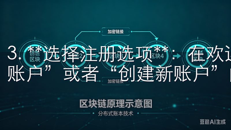 3. **选择注册选项**：在欢迎页面上，我能看到“注册账户”或者“创建新账户”的选项。