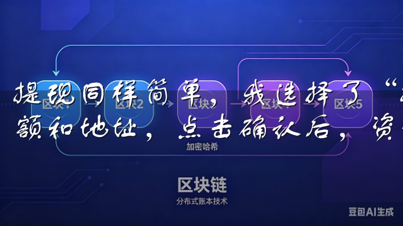 提现同样简单，我选择了“提现”选项，输入了我想要提现的金额和地址，点击确认后，资金很快就到了我的钱包中。