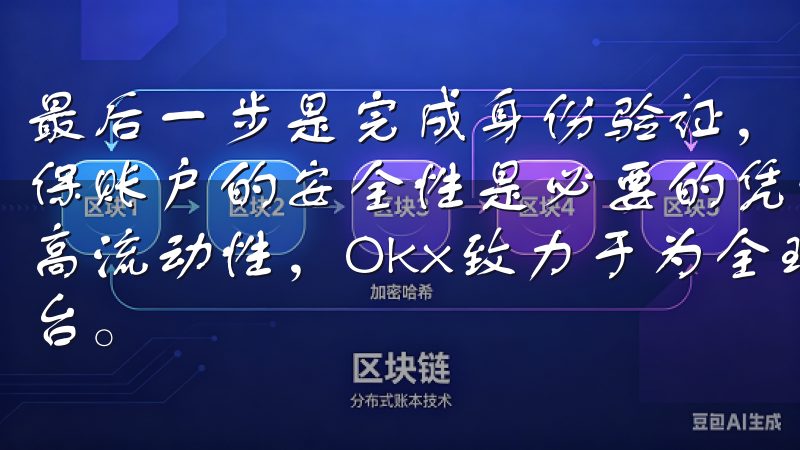 最后一步是完成身份验证，这一步虽然需要一些时间，但对于确保账户的安全性是必要的凭借先进的交易技术、多样的交易对和高流动性，Okx致力于为全球用户打造可靠的数字资产交易平台。