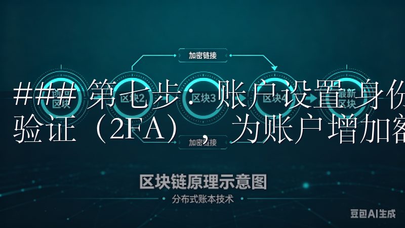 ### 第七步：账户设置 身份验证通过后，你可以设置二次验证（2FA），为账户增加额外的安全性。
