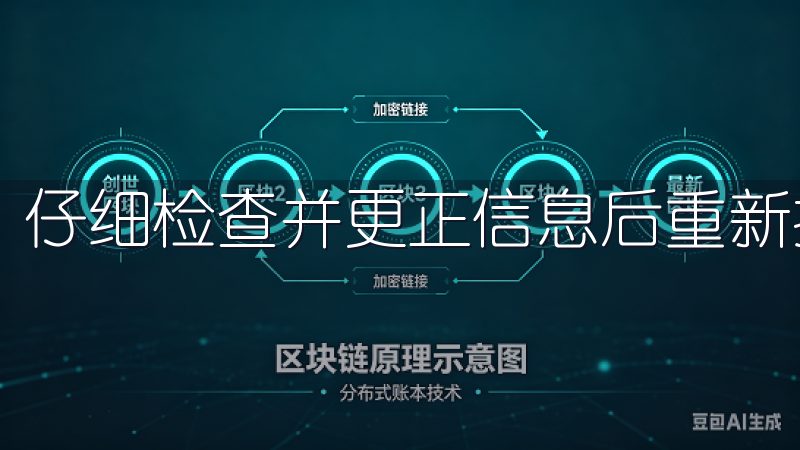 仔细检查并更正信息后重新提交即可。