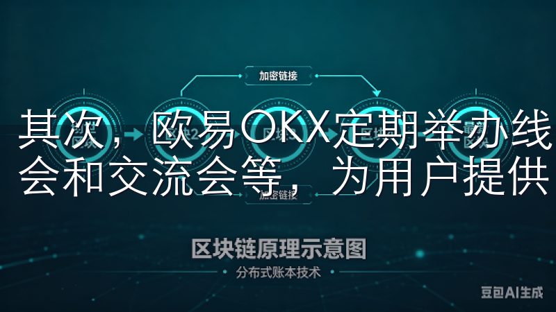 其次，欧易OKX定期举办线上和线下的活动，包括讲座、研讨会和交流会等，为用户提供了丰富的学习和交流机会。