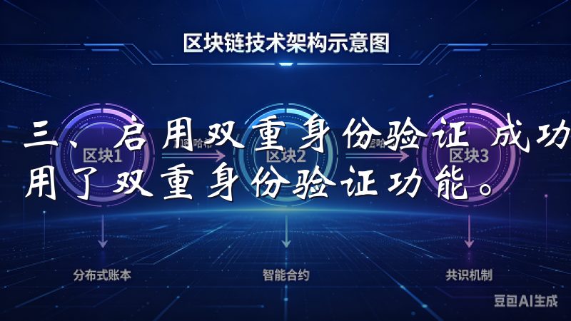 三、启用双重身份验证 成功下载并注册欧易账号后，我立即启用了双重身份验证功能。