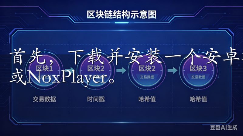 首先，下载并安装一个安卓模拟器，比如BlueStacks或NoxPlayer。