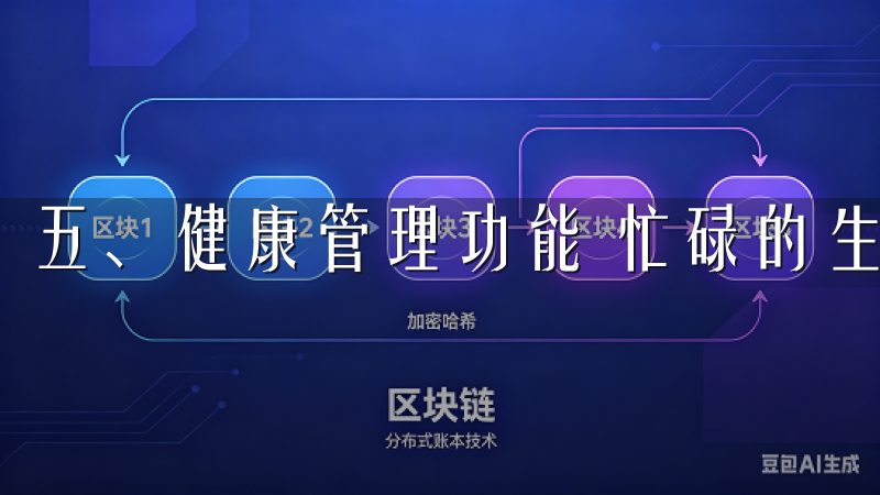 五、健康管理功能 忙碌的生活中，健康常常被忽视。