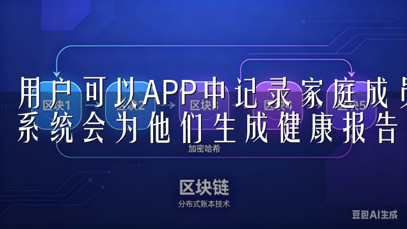 用户可以APP中记录家庭成员的健康数据，如体重、心率等，系统会为他们生成健康报告，并给予相应的健康建议。