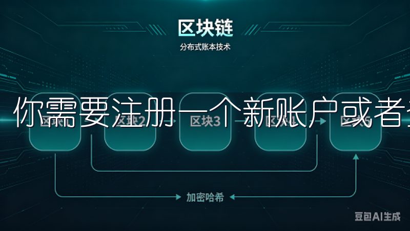 你需要注册一个新账户或者登录已有的账户。