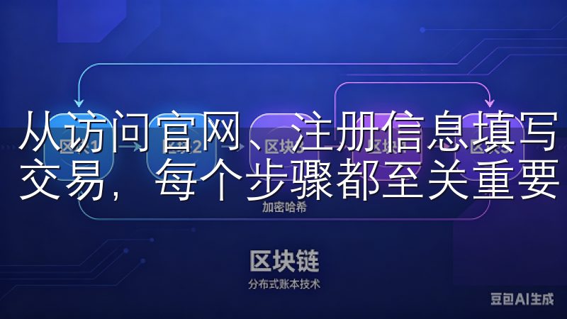 从访问官网、注册信息填写、邮箱验证、身份验证，到的充值与交易，每个步骤都至关重要。