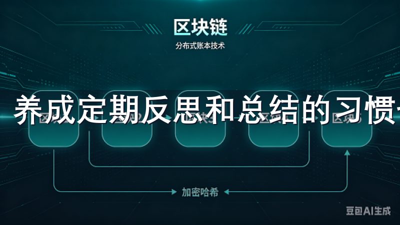 养成定期反思和总结的习惯也十分重要。