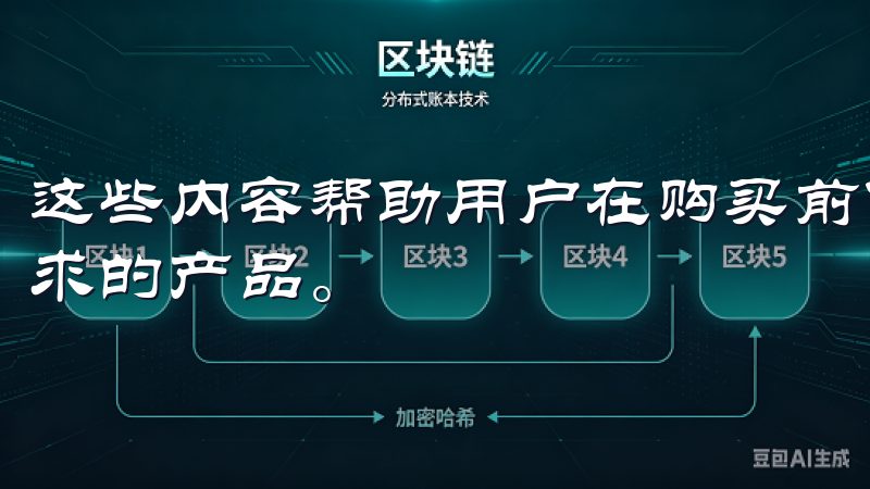 这些内容帮助用户在购买前做好了解，从而挑选出最符合自己需求的产品。
