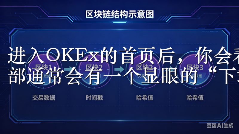 进入OKEx的首页后，你会看到一个简洁而现代化的界面，顶部通常会有一个显眼的“下载”按钮。