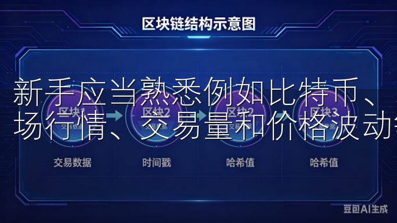 新手应当熟悉例如比特币、以太坊等主流币种的概念，并了解市场行情、交易量和价格波动等基本元素。