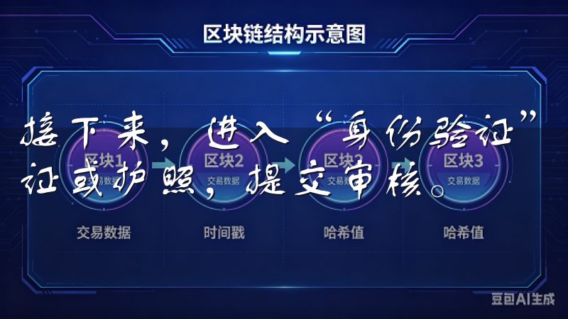 接下来，进入“身份验证”页面，上传有效的身份证件，如身份证或护照，提交审核。