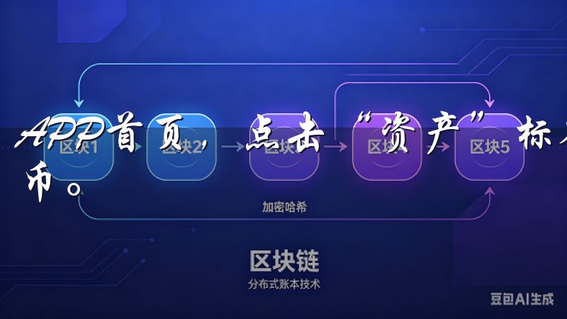 APP首页，点击“资产”标签，选择您想充值的加密货币或法币。