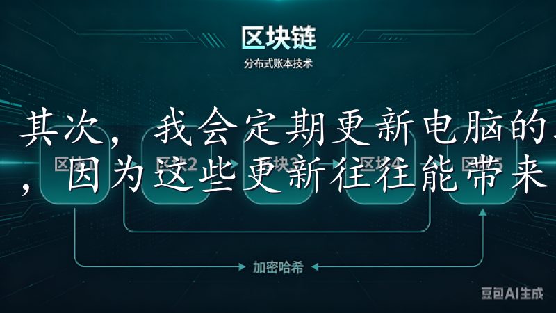 其次，我会定期更新电脑的驱动程序，特别是网络适配器的驱动，因为这些更新往往能带来网络性能的提升。