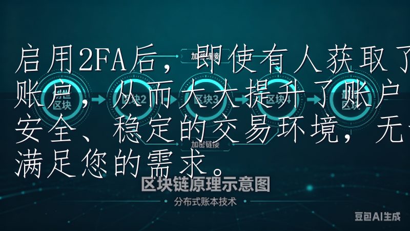 启用2FA后，即使有人获取了您的密码，也无法轻易登录您的账户，从而大大提升了账户的安全性欧易官网致力于为用户提供安全、稳定的交易环境，无论是新手还是专业投资者，这里都将满足您的需求。
