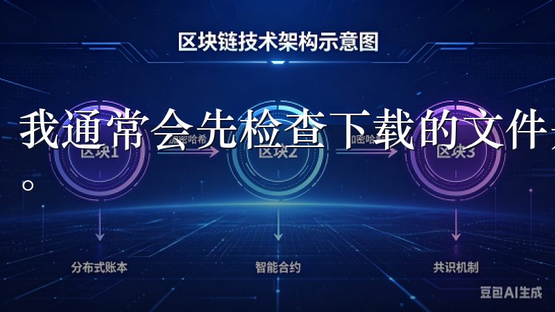 我通常会先检查下载的文件是否完整，以确保安装过程顺利进行。