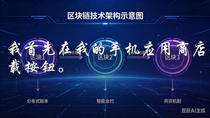 我首先在我的手机应用商店中搜索“比特交易所”，然后点击下载按钮。