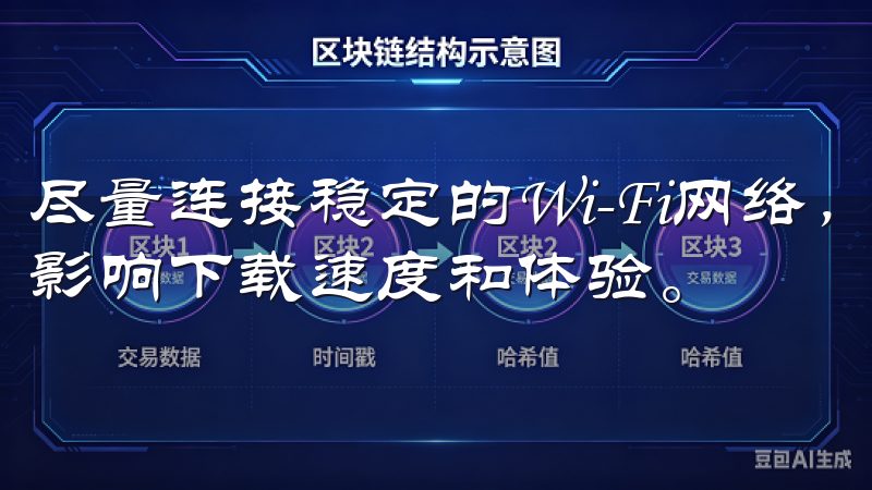 尽量连接稳定的Wi-Fi网络，以免因手机数据流量的限制而影响下载速度和体验。