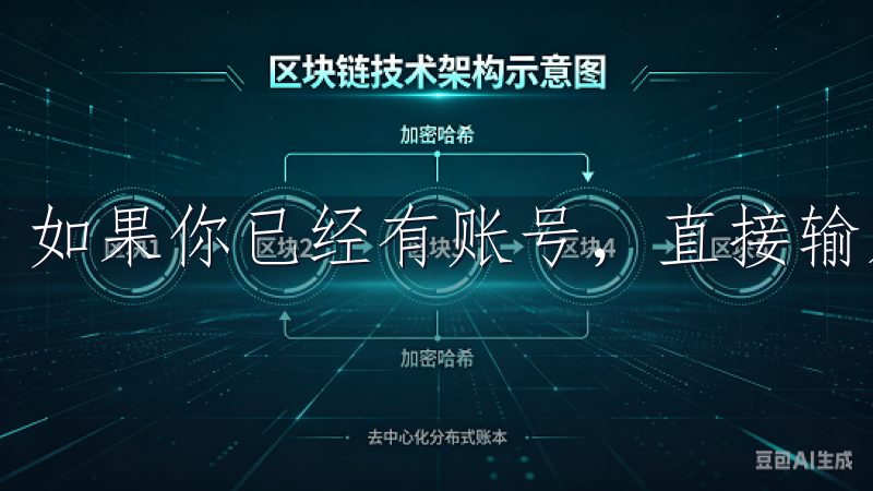 如果你已经有账号，直接输入你的登录信息即可。