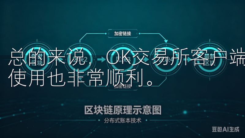 总的来说，OK交易所客户端的下载和安装过程非常简单，初次使用也非常顺利。