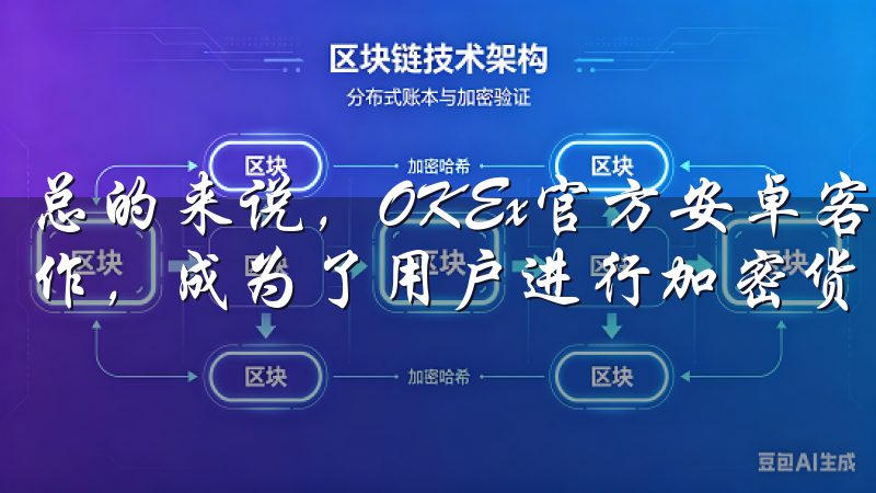 总的来说,OKEx官方安卓客户端以其强大的功能和便捷的操作,成为了用户进行加密货币交易的理想选择。
