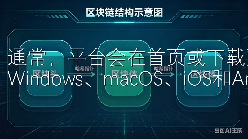 通常，平台会在首页或下载页面提供不同操作系统的安装包，如Windows、macOS、iOS和Android。