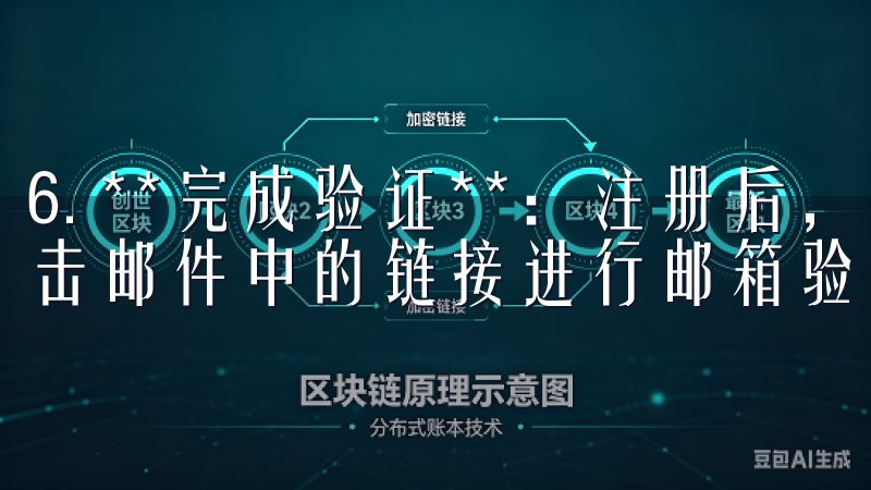 6. **完成验证**：注册后，你会收到一封电子邮件，点击邮件中的链接进行邮箱验证。