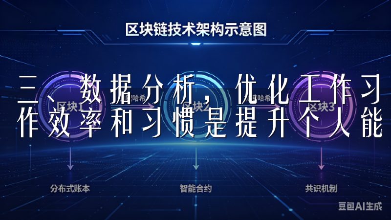 三、数据分析，优化工作习惯 对于年轻职场人士了解自己的工作效率和习惯是提升个人能力的关键。