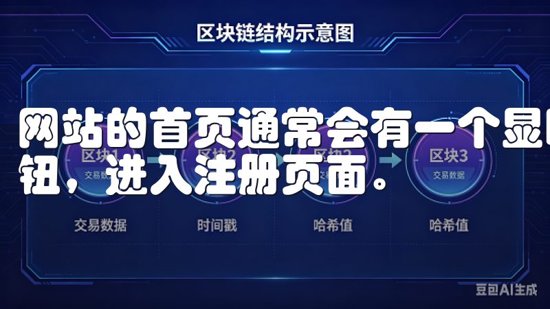 网站的首页通常会有一个显眼的“注册”按钮，我会点击这个按钮，进入注册页面。