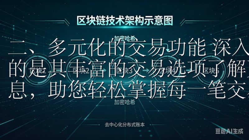 二、多元化的交易功能 深入探索OK交易所的功能，映入眼帘的是其丰富的交易选项了解更多关于欧意APP交易手续费的信息，助您轻松掌握每一笔交易成本，优化投资收益。