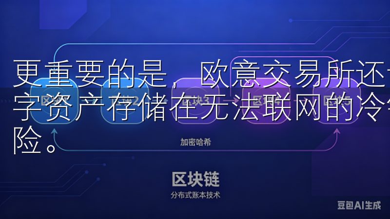 更重要的是，欧意交易所还设有冷热钱包分离机制，将大部分数字资产存储在无法联网的冷钱包中，大大降低了被黑客攻击的风险。